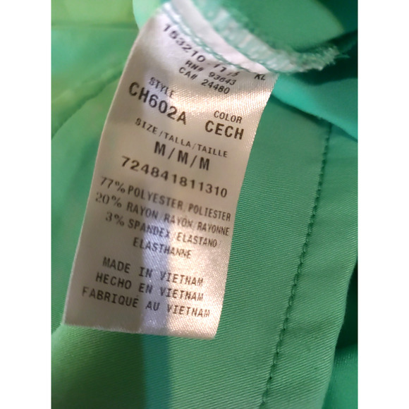 Code Happy Women's Scrub Top Size medium Sherbet Green Medical Nursing - Picture 5 of 6